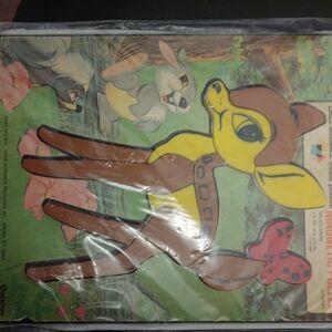 Vintage Deer and Rabbit Puzzle Vintage 1942 RARE Disney